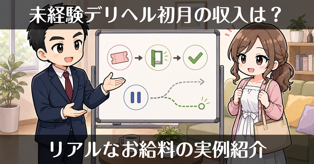 未経験がデリヘルで働いた初月の収入は？リアルな例