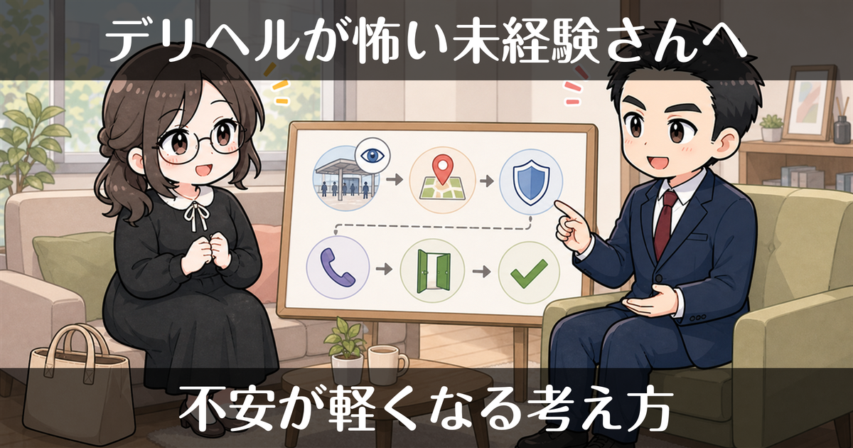 デリヘルが怖い…未経験でも大丈夫？不安が軽くなる考え方