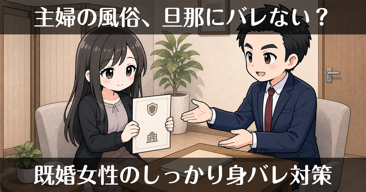 主婦の風俗、旦那にバレない働き方｜既婚女性の身バレ対策