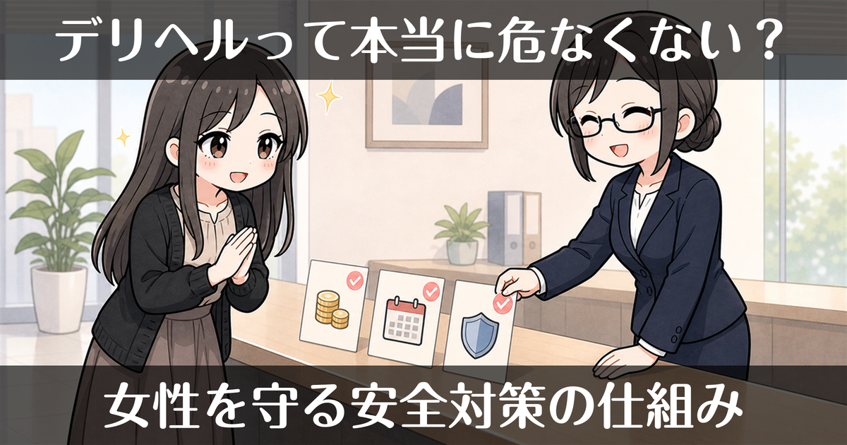 デリヘルは危なくない？女性を守るお店の安全対策の仕組み
