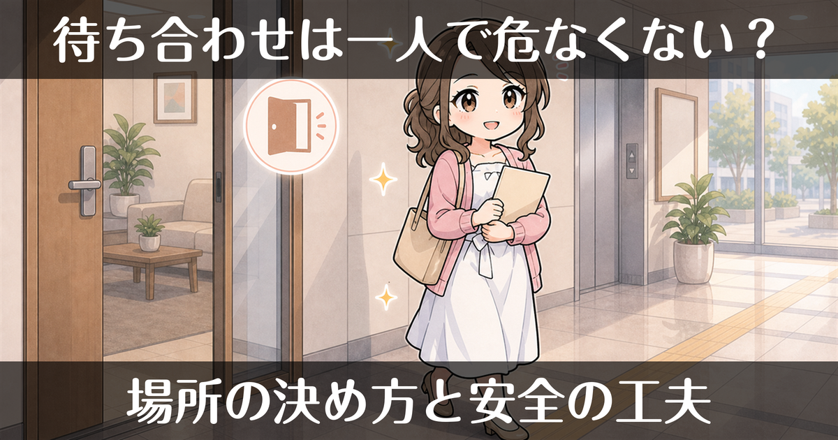 デリヘルの待ち合わせは一人で危なくない？場所の決め方と安全の工夫