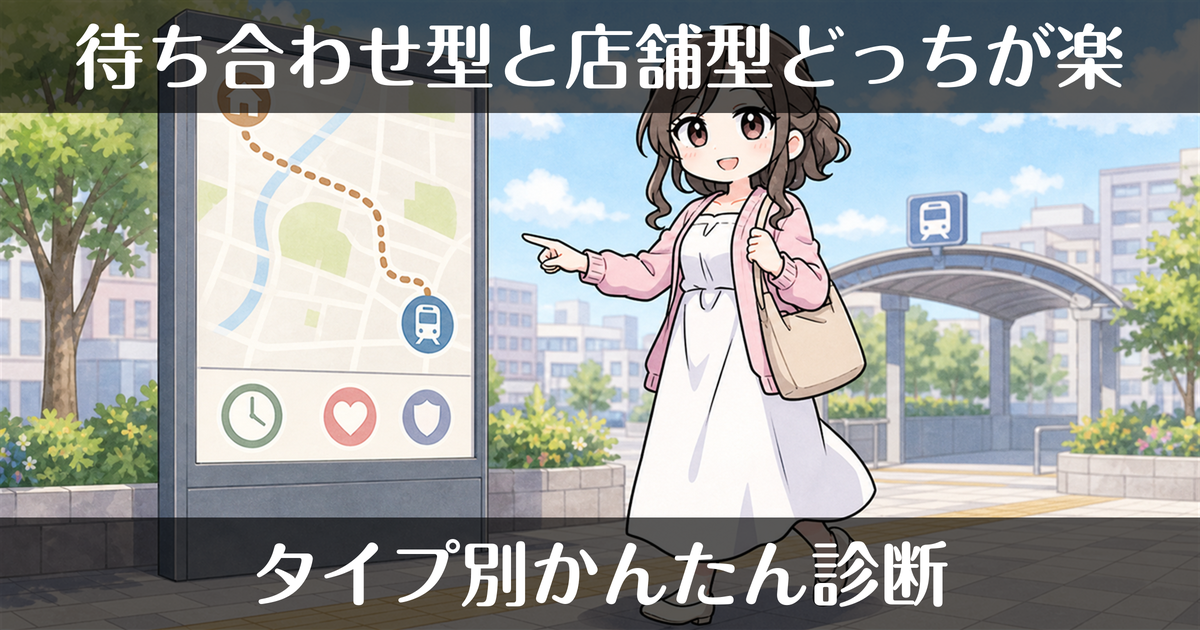 待ち合わせ型と店舗型、働くならどっちが楽？タイプ別診断