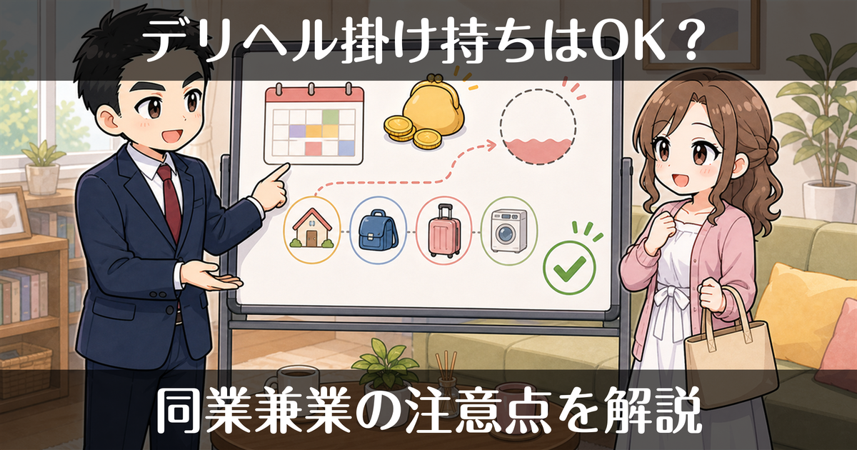 デリヘルは他店と掛け持ちもOK？同業兼業の注意点