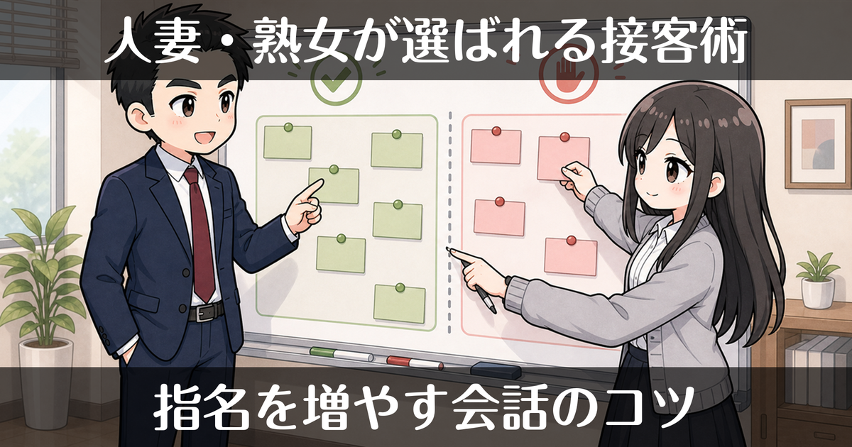 デリヘルで指名を増やすコツ｜人妻・熟女が選ばれる接客術