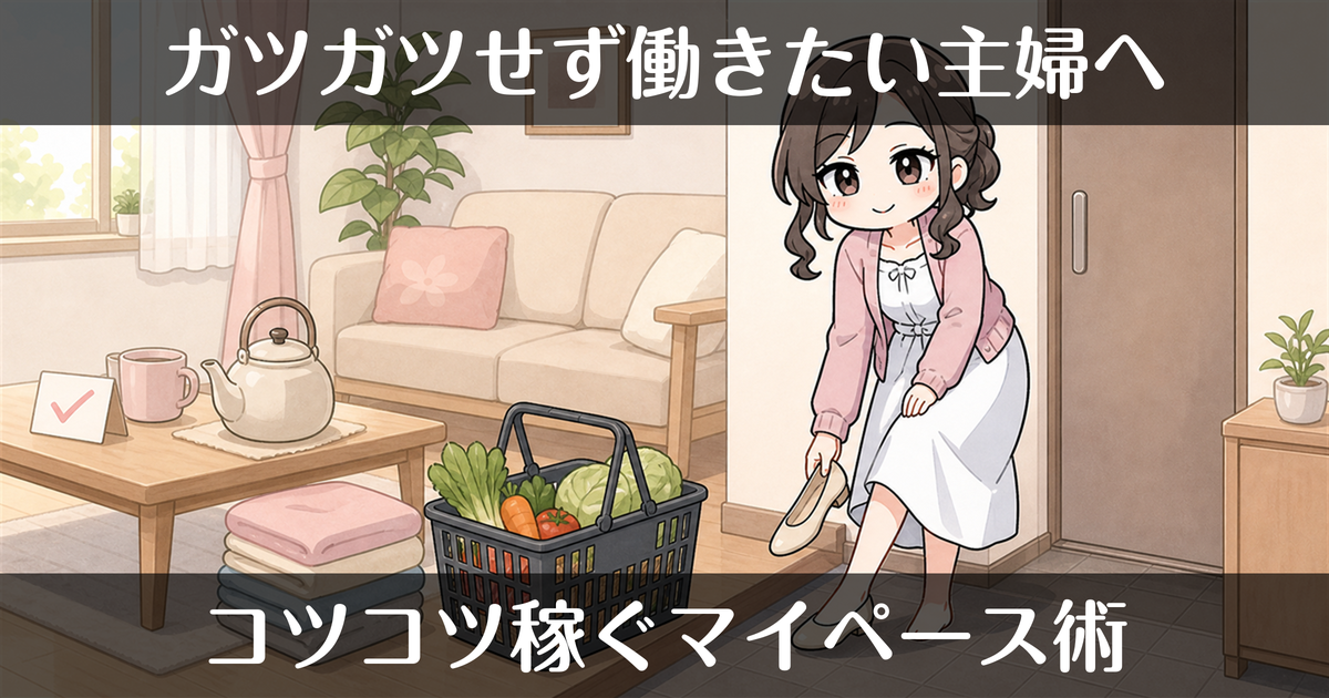 風俗でコツコツ稼ぐ主婦の働き方｜ガツガツしなくていい