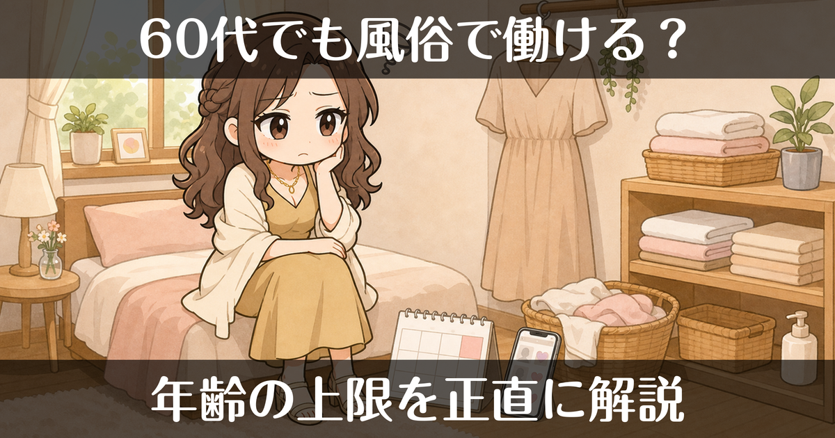 60代でも風俗で働ける？年齢の上限はあるのか
