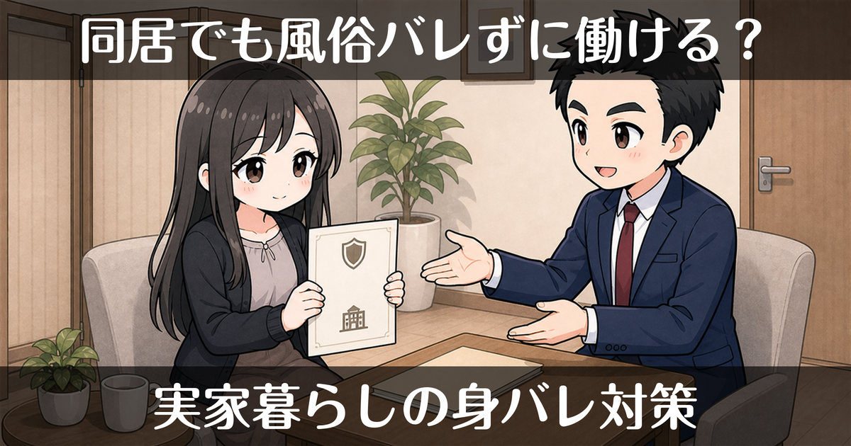 風俗が親や実家にバレない働き方｜同居でも大丈夫？
